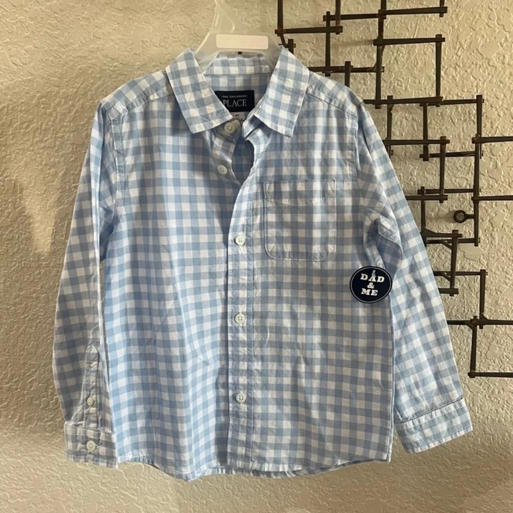 Light Blue Button-Down Shirt – Toddler Boys 4T – NWT – The Children’s Place